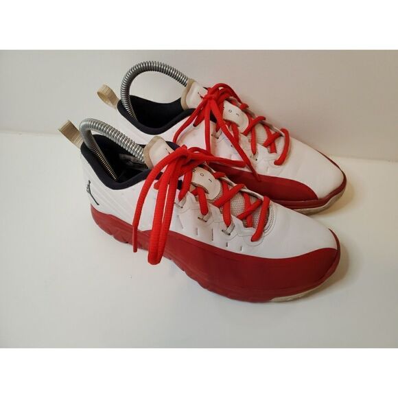 NIKE AIR JORDAN TRAINER PRIME “FLU GAME” BRED WHITE RED (881462-120) SZ US 4.5Y - Picture 5 of 12